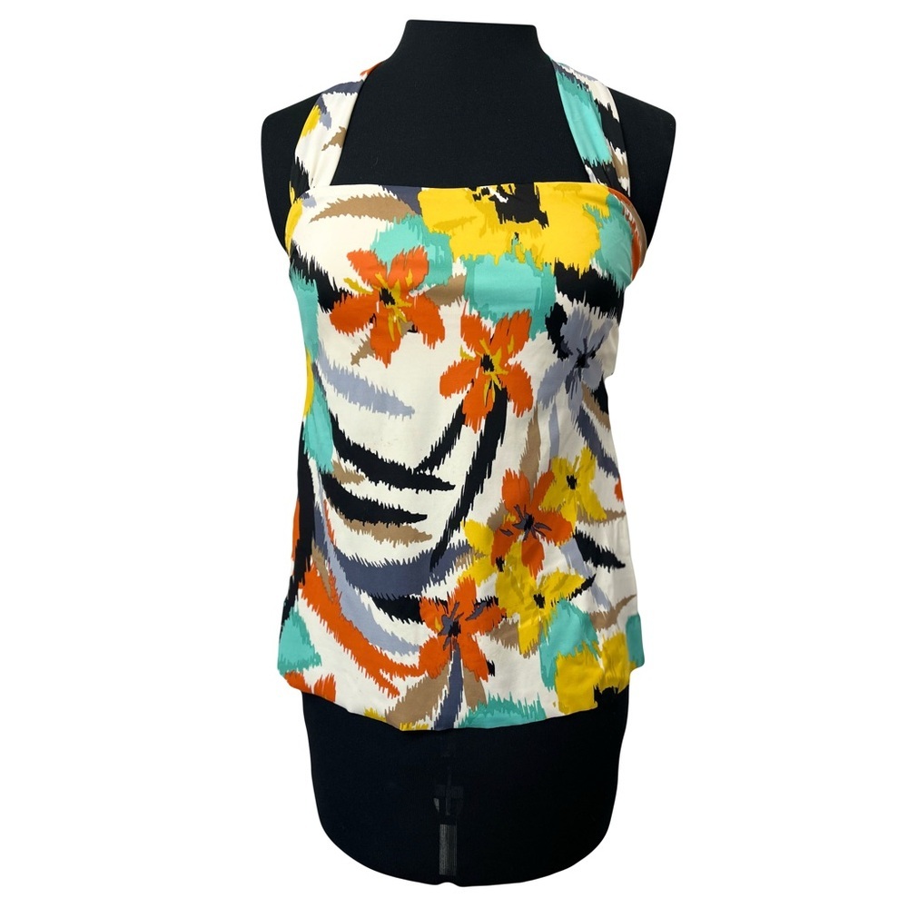 Magic Suit | Tropical Floral Halter Swim Tankini, Size 10
